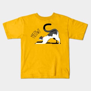 Cat in Playing Mood Kids T-Shirt